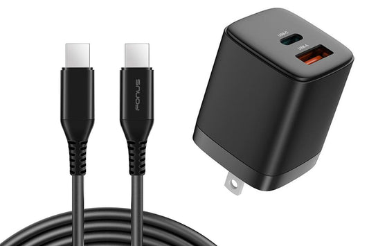 image of 38W PD Home Charger Fast Type-C 6ft Long Cable USB-C Power Cord QC3.0 Adapter  - BFG88 1861-1