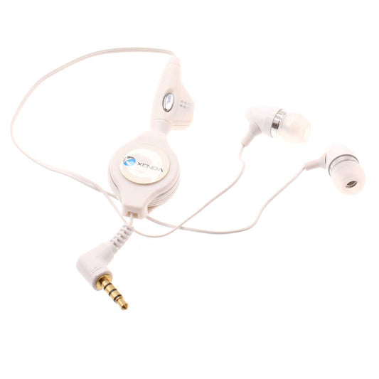 Retractable Earphones Wired Headphones Handsfree Mic Headset 3.5mm  - BFD57 365-1