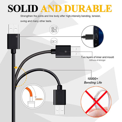 6ft USB Cable MicroUSB Charger Cord Power Wire Long  - BFK20 276-5