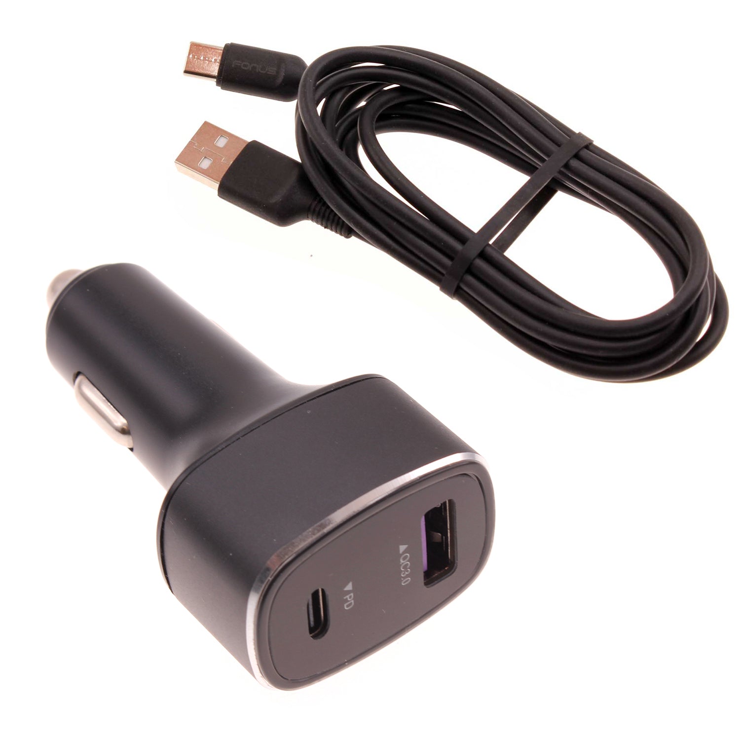 36W PD Fast Car Charger 6ft USB-C Cable 2-Port Long Cord  Power Adapter Type-C Wire  - BFY32 1756-1