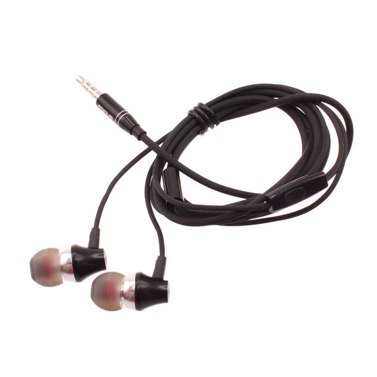 image of Wired Earphones Hi-Fi Sound Headphones Handsfree Mic Headset Metal Earbuds  - BFK46 1577-1