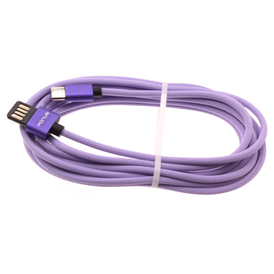 image of 10ft USB-C Cable Purple Extra Long Fast Charger Power Cord Type-C  - BFA93 1551-1