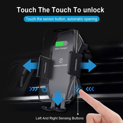 Car Wireless Charger Mount Dashboard Air Vent Holder  Fast Charge Auto Sensor Dock  - BFA75 1511-4