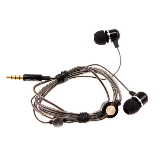 image of Wired Earphones Hi-Fi Sound Headphones Handsfree Mic Headset Metal Earbuds  - BFG70 433-1