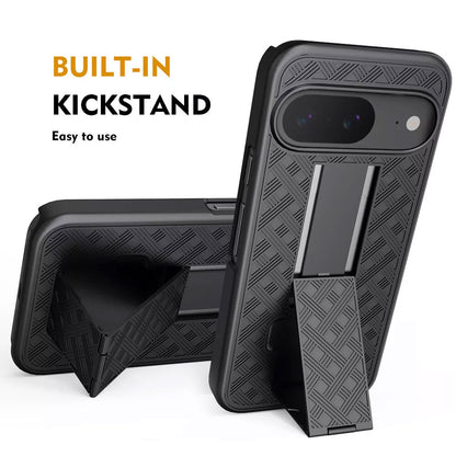 For Google Pixel 9/9 Pro Shell Holster Combo Kickstand 2105-3