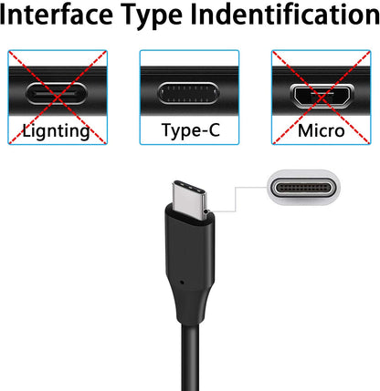 6ft and 10ft Long PD USB-C Cables Fast Charge TYPE-C to TYPE-C Cord Power Wire USB-C to USB-C Data Sync  - BFY66 1793-3