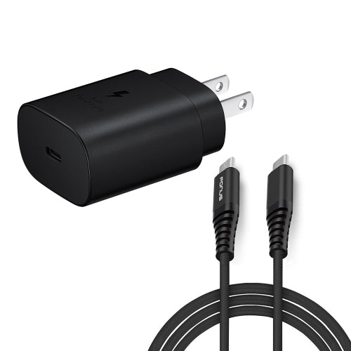 image of 25W Fast Home Charger PD Type-C 6ft USB-C Cable Quick Power Adapter  - BFJ72 1322-1