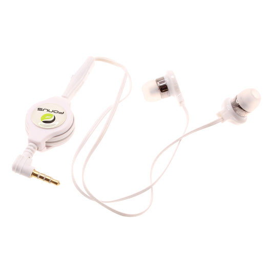 image of Retractable Earphones Headphones Hands-free Headset Handsfree Earbuds  - BFB72 407-1