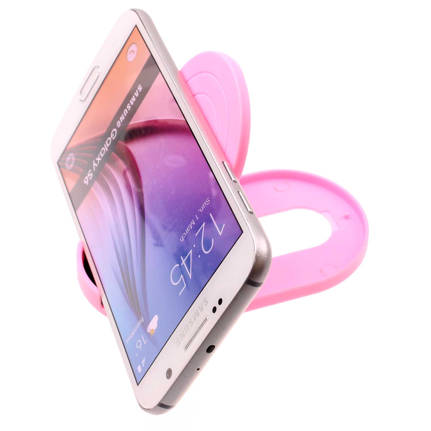 Fold-up Stand Pink Holder Travel Desktop Cradle  - BFS14 1628-1