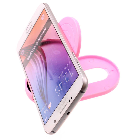 image of Fold-up Stand Pink Holder Travel Desktop Cradle  - BFS14 1628-1