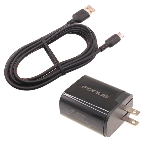 image of 36W PD Home Charger Fast Type-C 6ft Long Cable USB-C Power Cord QC3.0 Adapter  - BFE07 1492-1