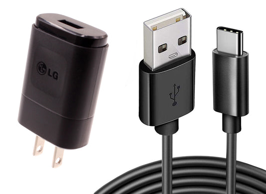 image of Home Wall USB Charger with 6ft Long Type-C Cable 2032-1