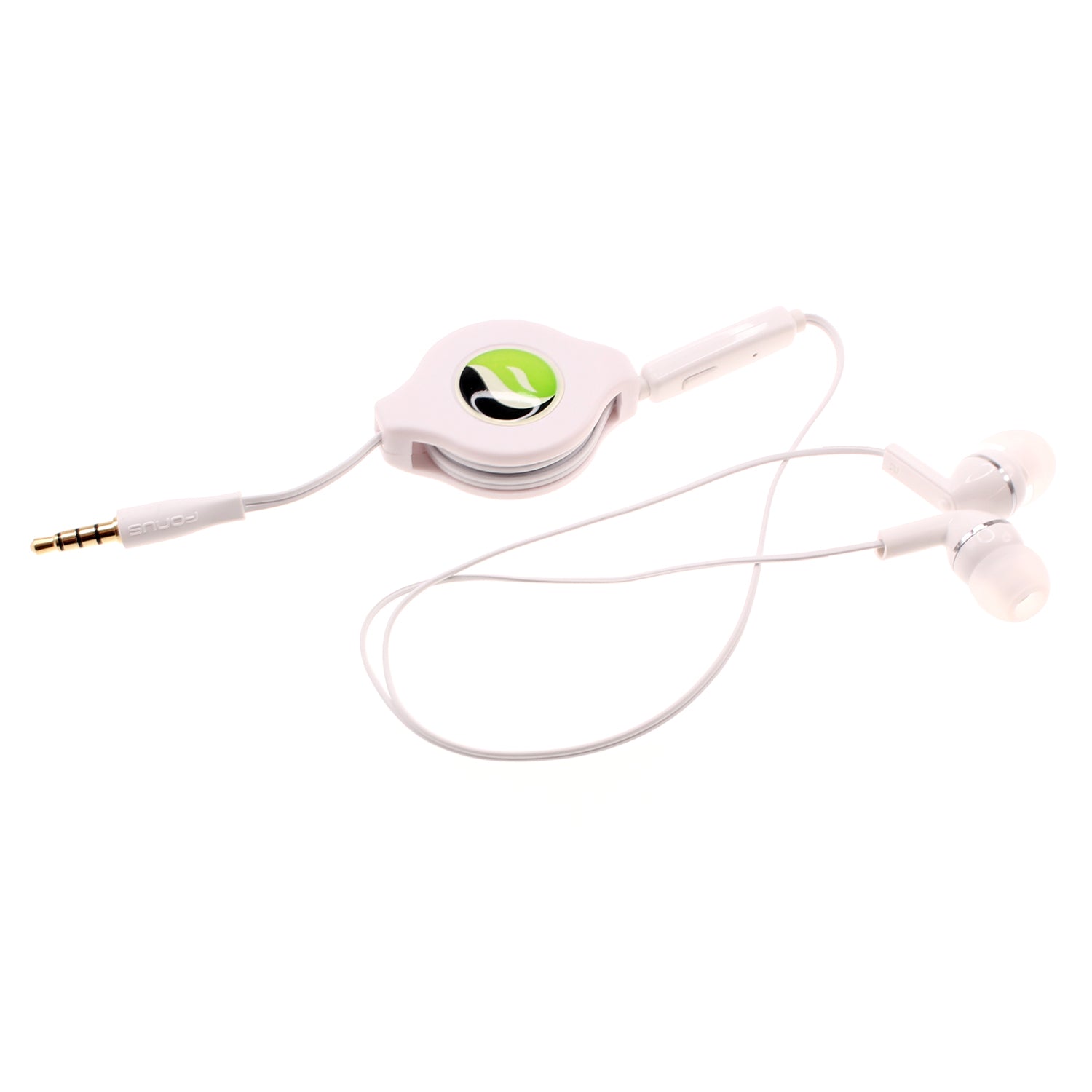 Retractable Earphones Headphones Hands-free Headset 3.5mm w Mic Earbuds  - BFS38 438-1