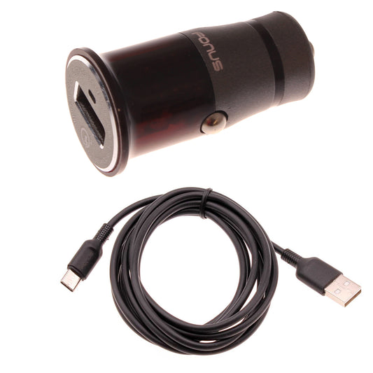 image of 18W Fast Car Charger 6ft USB-C Cable Long Power Wire TYPE-C Cord Power Adapter Quick Charge  - BFY23 1747-1