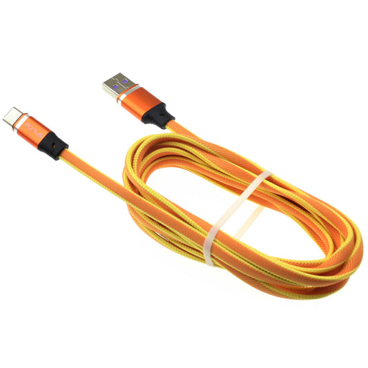 6ft USB Cable Orange Type-C Charger Cord Power Wire  - BFL99 1380-1