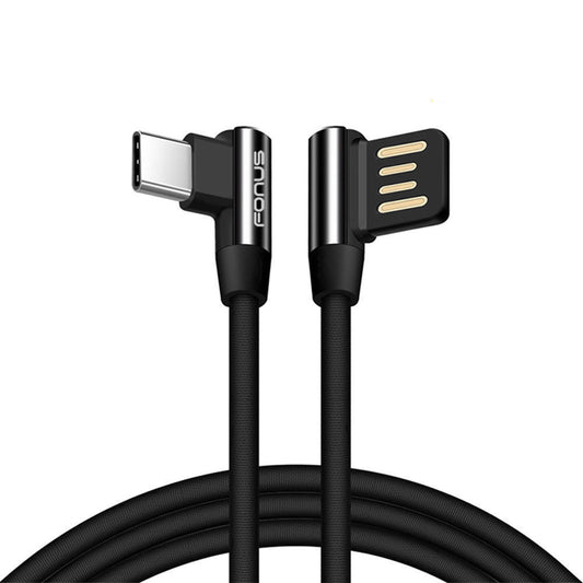 image of Angle USB Cable 6ft Type-C Charger Cord USB-C Power Wire  - BFR31 1104-1