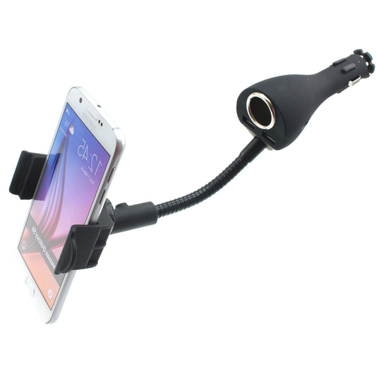 image of Car Mount Charger Holder DC Socket USB 2-Port Cradle  - BFB01 624-1