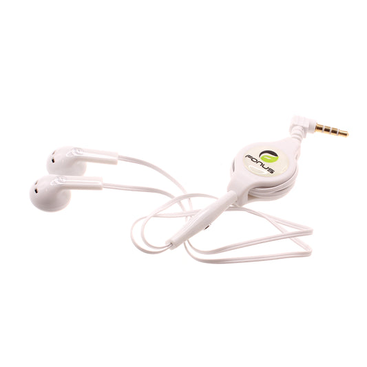 image of Retractable Earphones Headphones Hands-free Headset Handsfree Earbuds  - BFB56 406-1