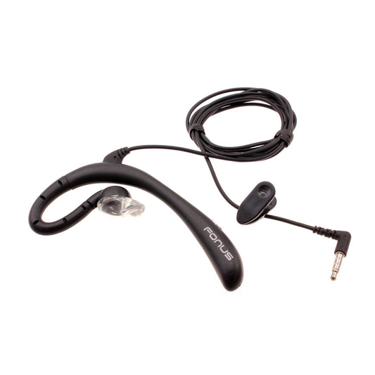 image of Wired Mono Headset Earphone w Mic Headphone 3.5mm Single Earbud Hands-free  - BFK57 394-1