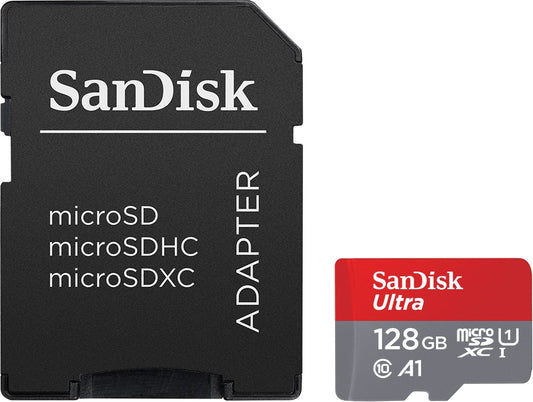 image of 128GB Memory Card Sandisk Ultra High Speed MicroSD Class 10 MicroSDXC   - BFS03 861-1