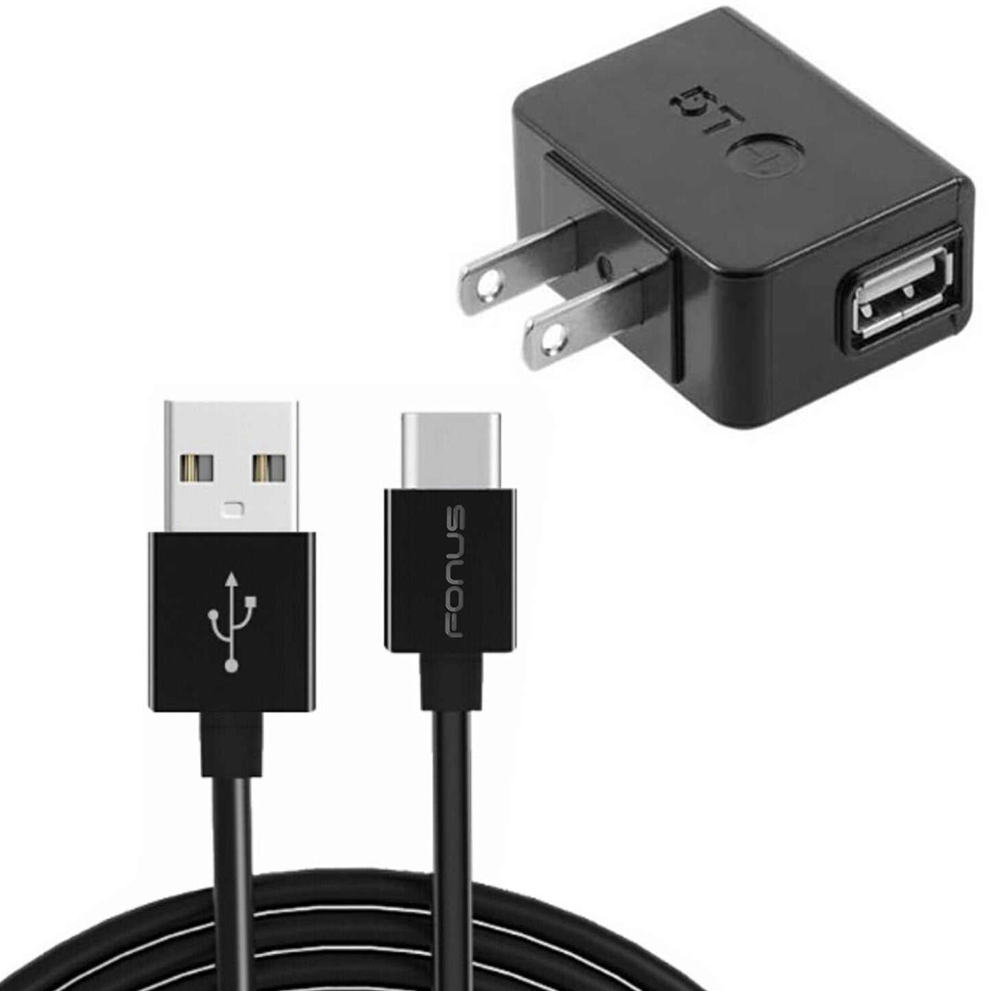 Home Wall USB Charger with 6ft Long Type-C Cable 2059-1