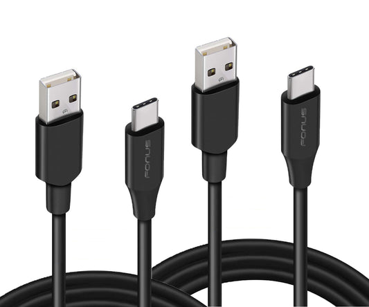 3ft and 6ft Long USB-C Cables Fast Charge TYPE-C Cord Power Wire Data Sync High Speed  - BFY74 1801-1