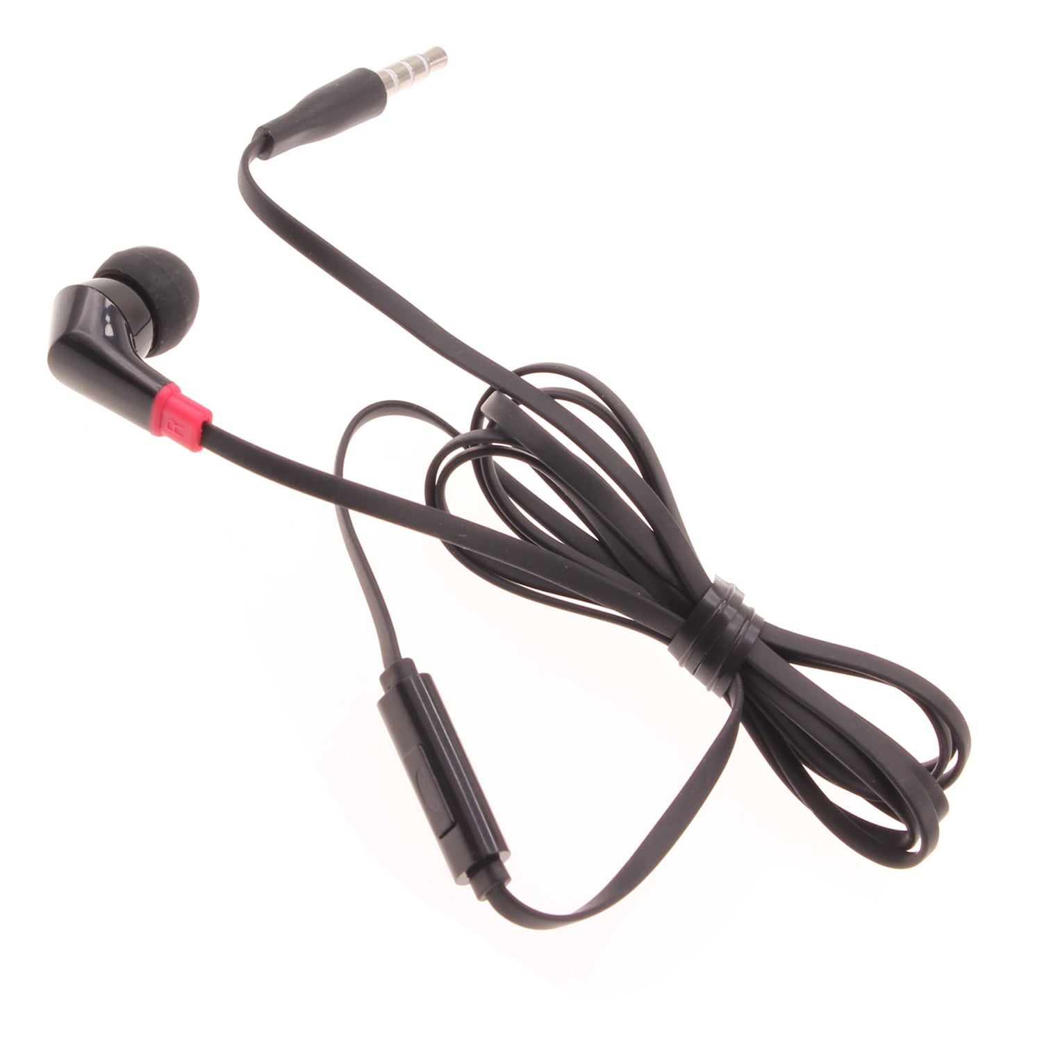 Mono Headset Earphone w Mic Wired Earbud 3.5mm Single Headphone Hands-free  - BFF47 440-1