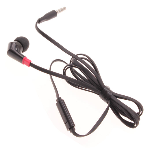 image of Mono Headset Earphone w Mic Wired Earbud 3.5mm Single Headphone Hands-free  - BFF47 440-1