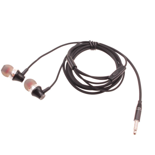 image of Wired Earphones Hi-Fi Sound Headphones Handsfree Mic Headset Metal Earbuds  - BFK46 1577-1