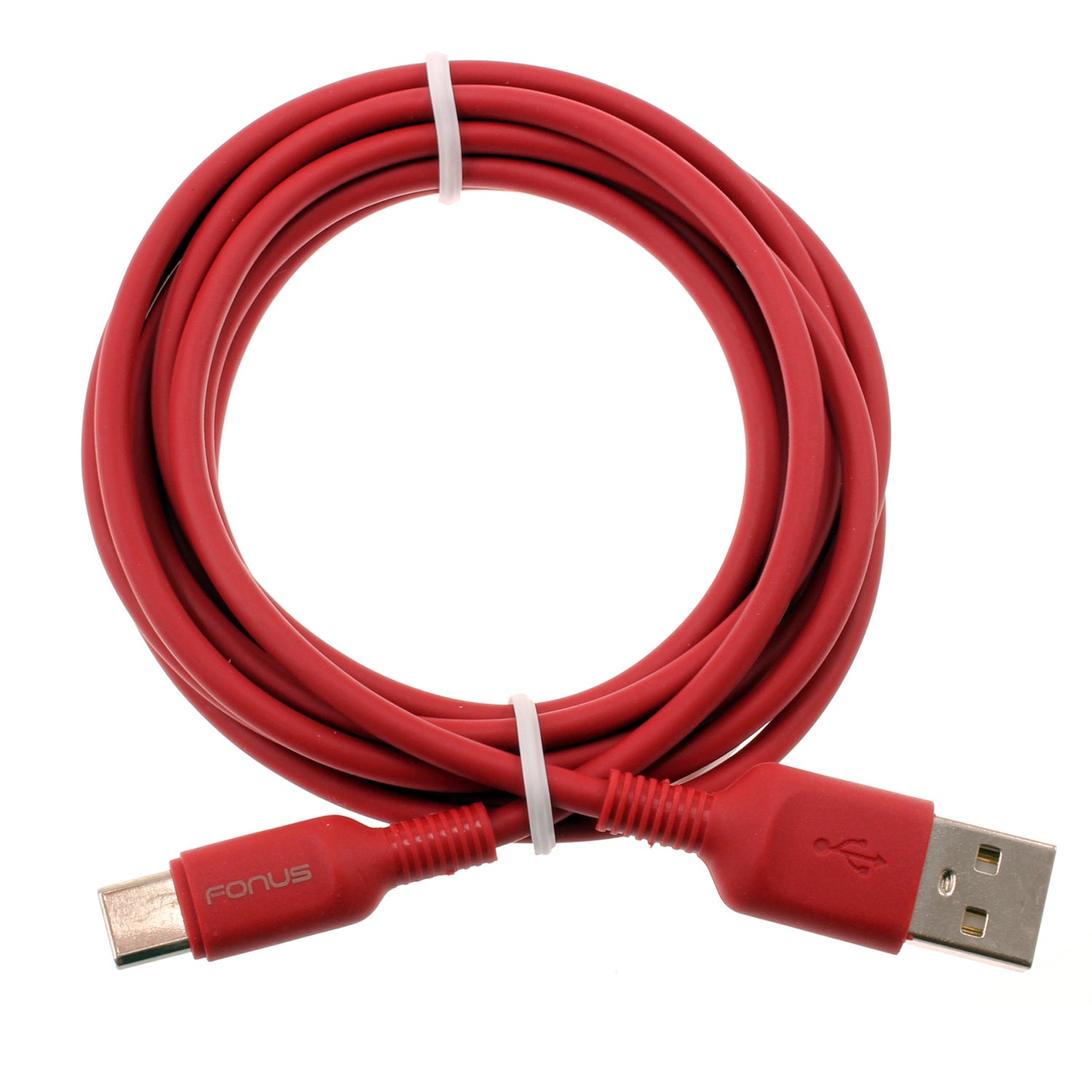 6ft USB-C Cable Red Charger Cord Power Wire Type-C  - BFC15 1423-1