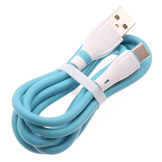 4ft USB-C Cable Blue Charger Cord Power Wire Type-C  - BFE13 1468-1