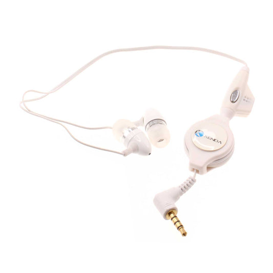 image of Retractable Earphones Wired Headphones Handsfree Mic Headset 3.5mm  - BFD57 365-1