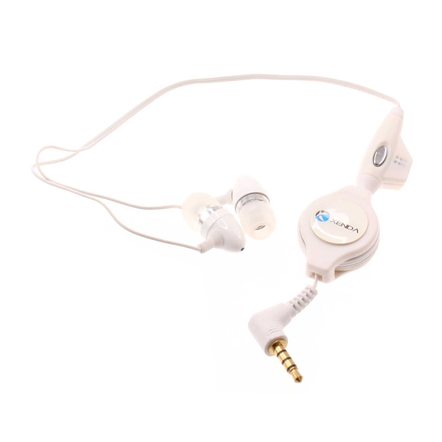 Retractable Earphones Wired Headphones Handsfree Mic Headset 3.5mm  - BFD57 365-1