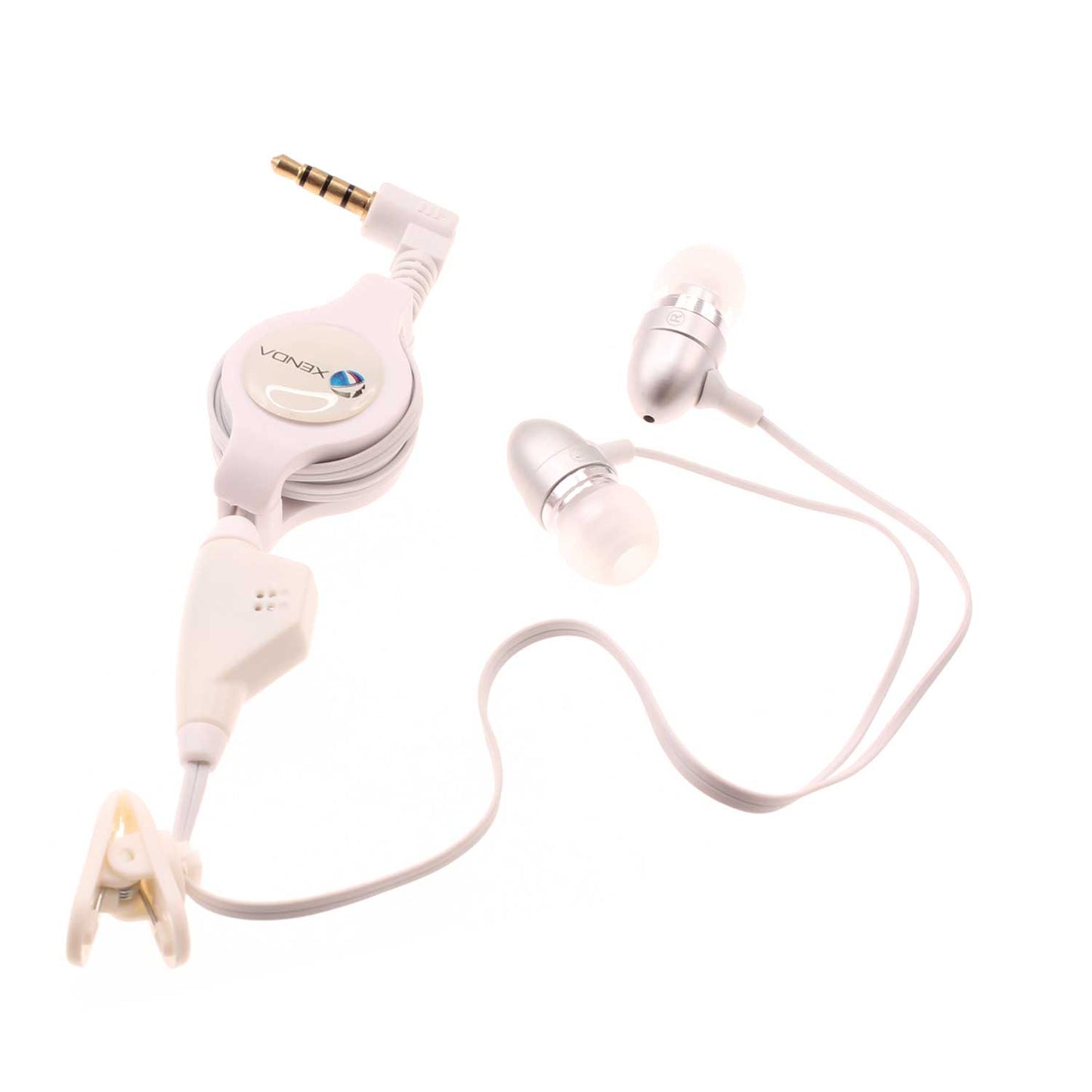 Retractable Earphones Wired Headphones Handsfree Mic Headset 3.5mm  - BFB74 358-1