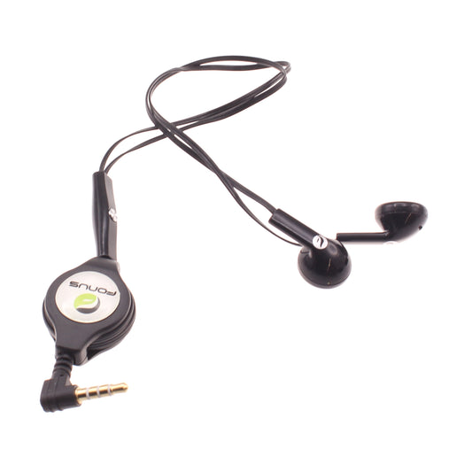 image of Retractable Earphones Headphones Hands-free Headset Handsfree Earbuds  - BFB63 405-1