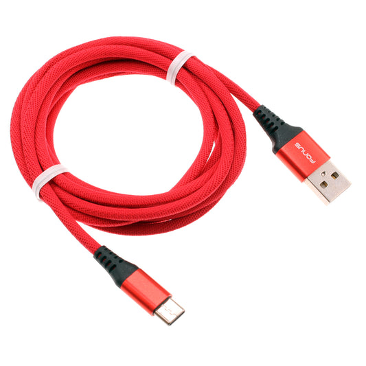 image of Red 10ft USB-C Cable Type-C Charger Cord Power Wire Long  - BFA80 1514-1