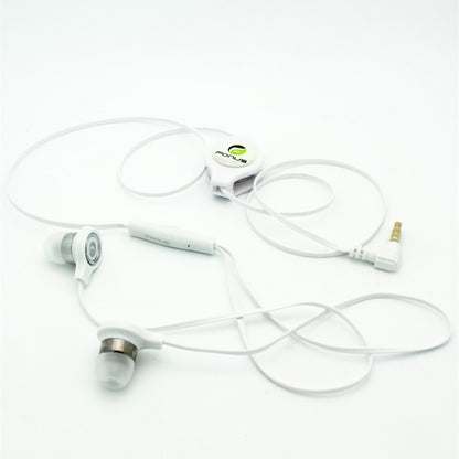 Retractable Earphones Headphones Hands-free Headset Handsfree Earbuds  - BFB72 407-3