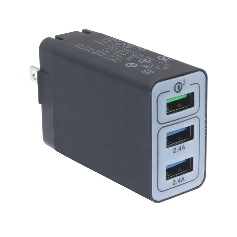 Home Charger 34W 6.8Amp 3-Port USB One Fast Port Travel  - BFA61 1068-2