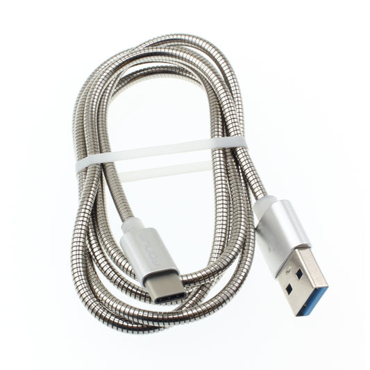 Metal USB Cable 3ft Type-C Charger Cord Power Wire  - BFE72 927-1