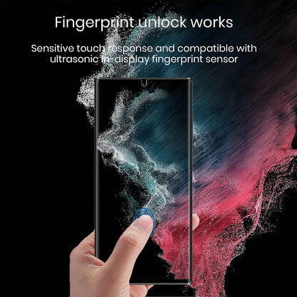 3 Pack Privacy Screen Protector TPU Film Fingerprint Works Anti-Peep Anti-Spy 3D Edge  - BF3Z28 1840-4