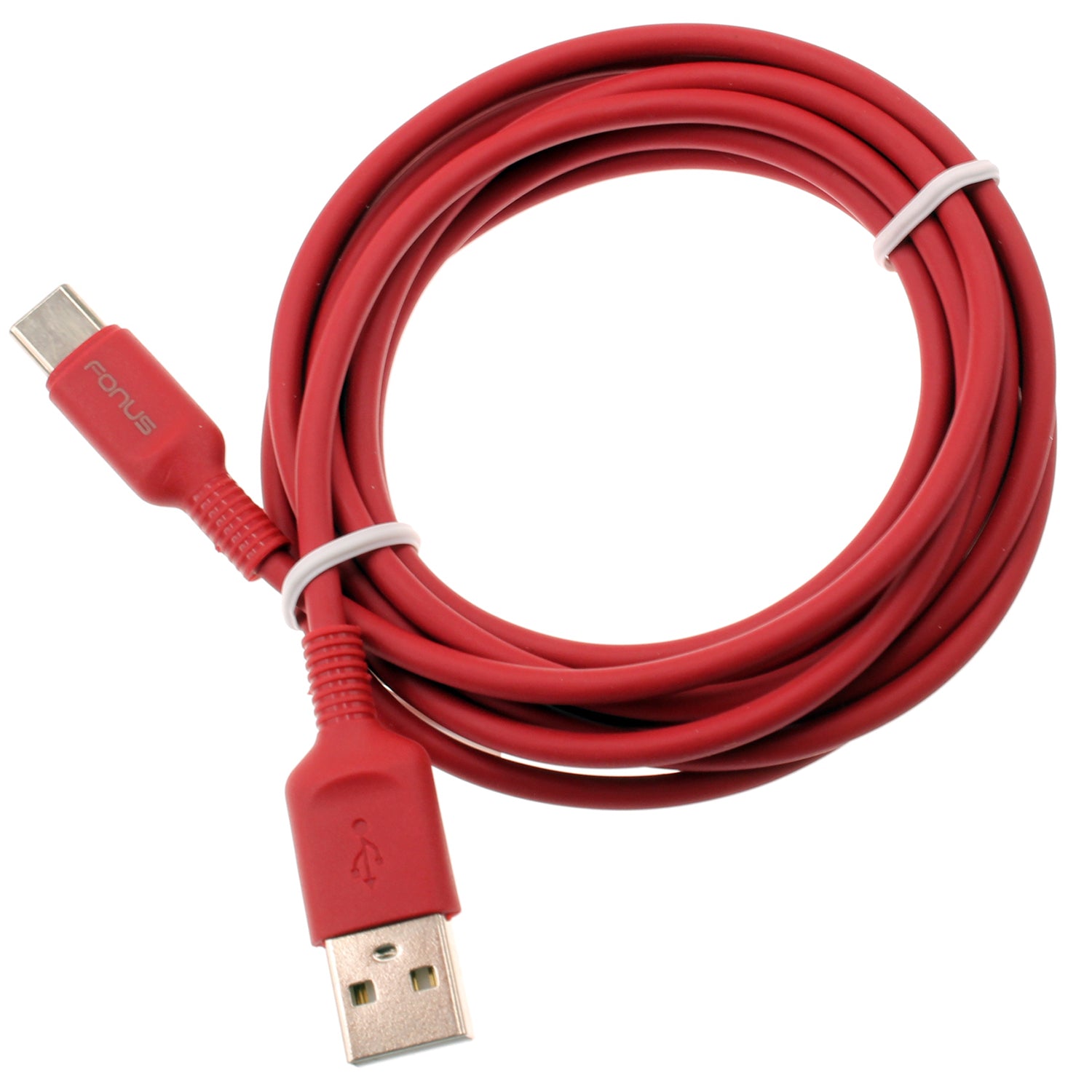 6ft USB-C Cable Red Charger Cord Power Wire Type-C  - BFC15 1423-1