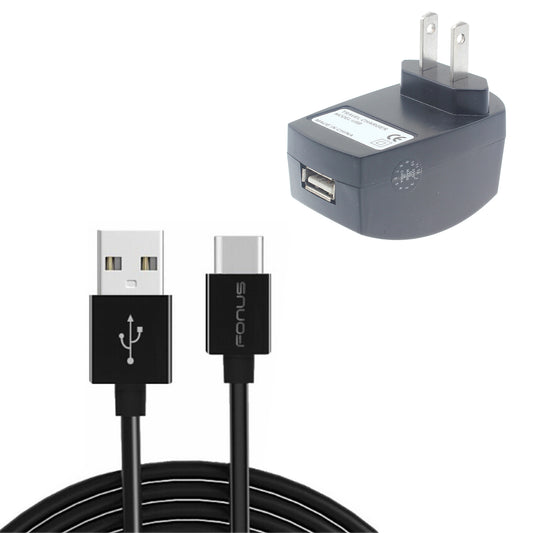 image of Home Wall Charger Adapter 6ft Long TYPE-C Cable 2052-1