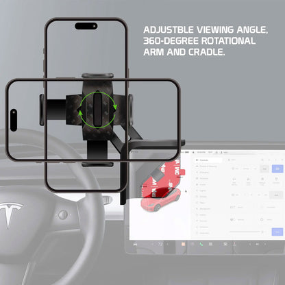 Car Mount for Tesla Model 3 and Y Only Display Phone Holder Strong Grip Dock  - BFY48 1774-6