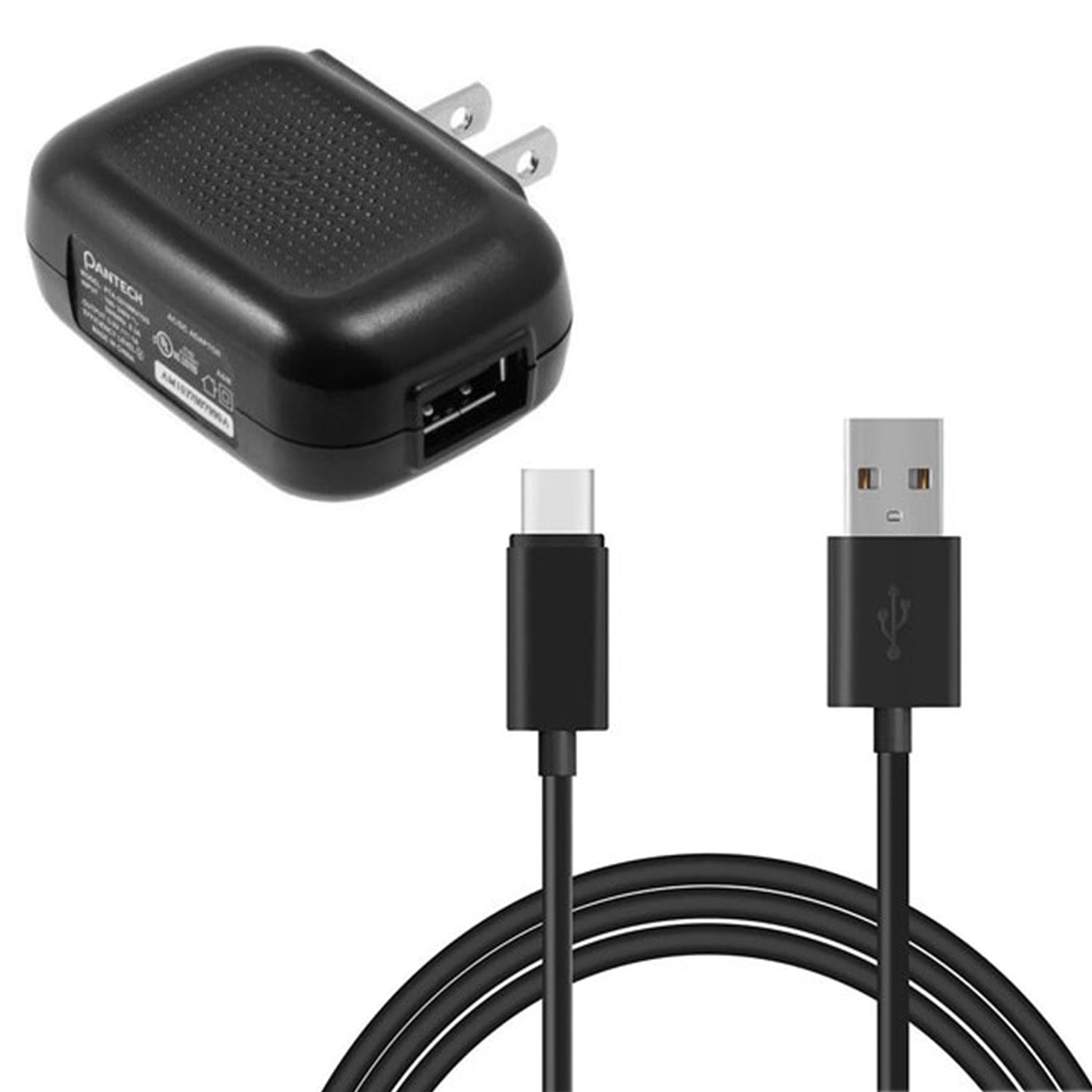 Home Wall USB Charger with 6ft Long Type-C Cable 2030-1