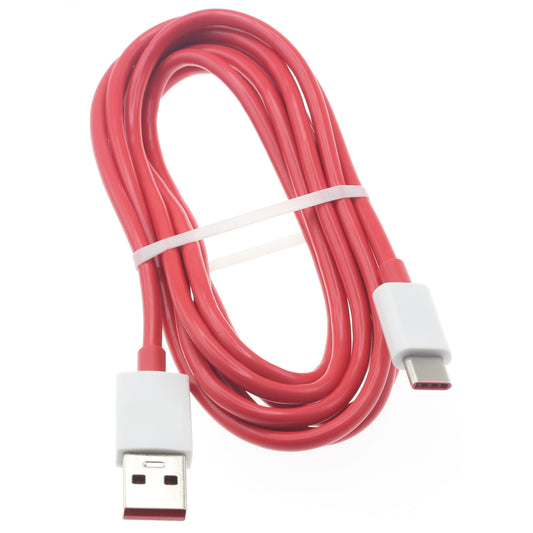 6ft USB-C Cable Red Charger Cord Power Wire Type-C  - BFB23 1340-1