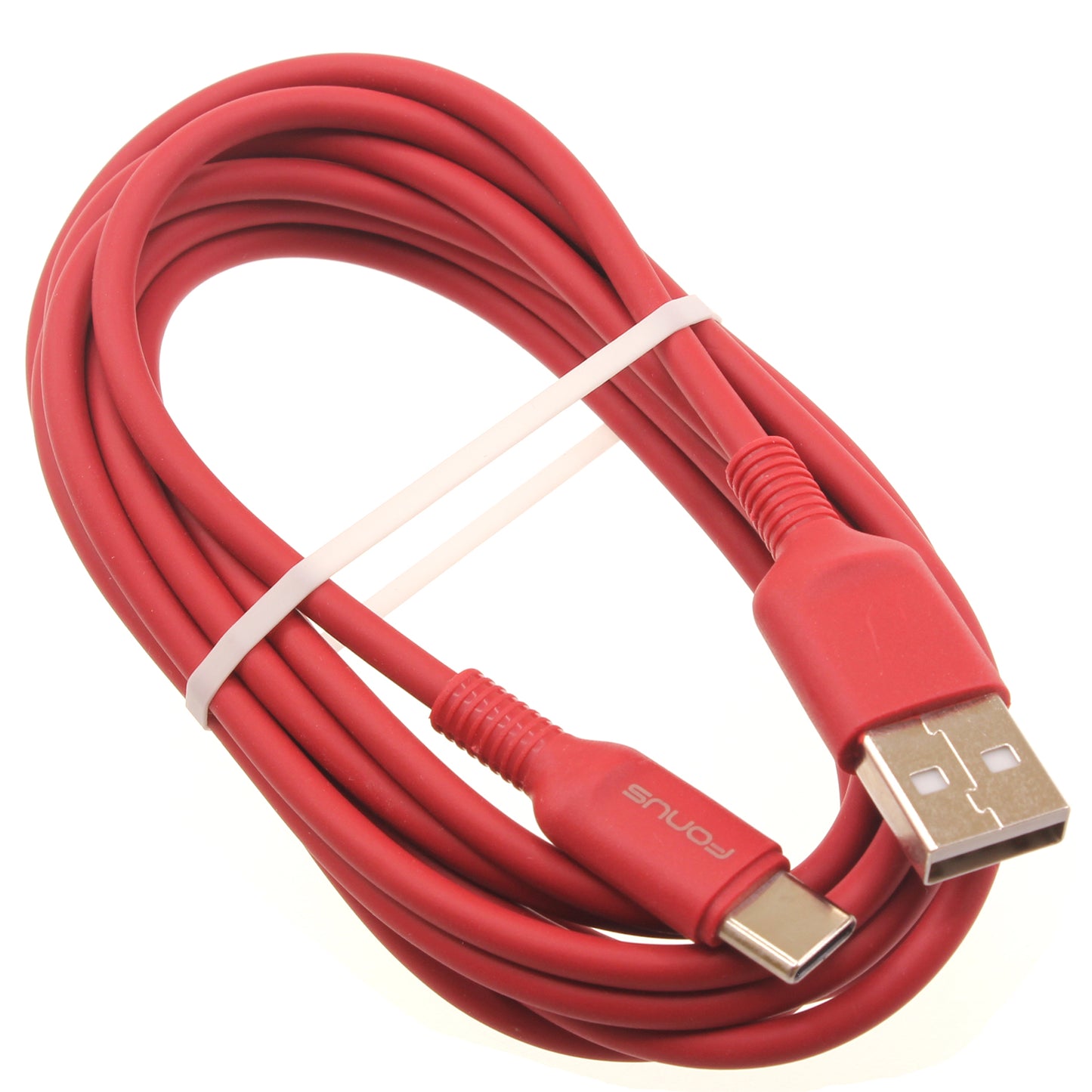 6ft USB-C Cable Red Charger Cord Power Wire Type-C  - BFC15 1423-1