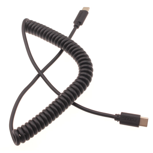 Coiled Cable USB-C to TYPE-C Fast Charger Cord Power  - BFD26 1421-1