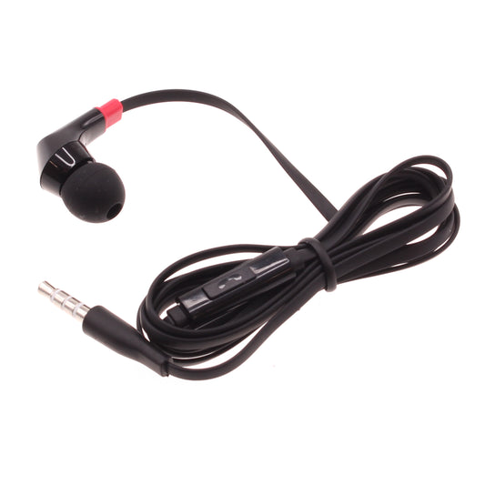 image of Mono Headset Earphone w Mic Wired Earbud 3.5mm Single Headphone Hands-free  - BFF47 440-1