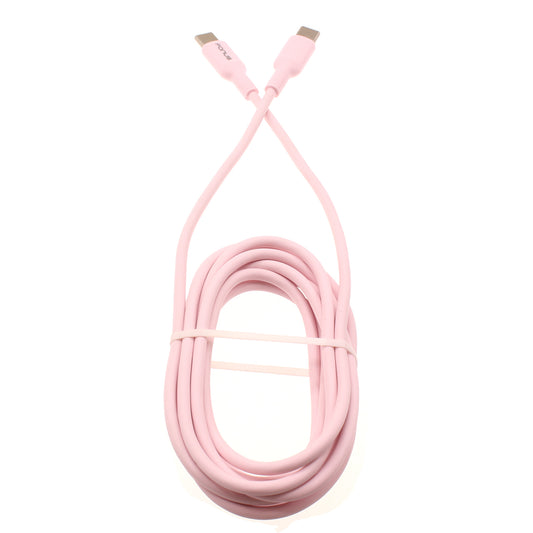 image of Pink 6ft Long Cable USB-C to Type-C PD Fast Charger Cord Power Wire  - BFB43 1419-1