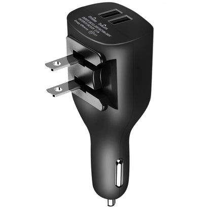 Car Home Charger 2-Port USB 2-in-1 Power Adapter DC Socket  - BFM67 776-1